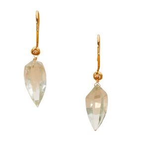 Alexis Bittar Asterales 14K Goldplated Brass & Green Amethyst Drop Earrings